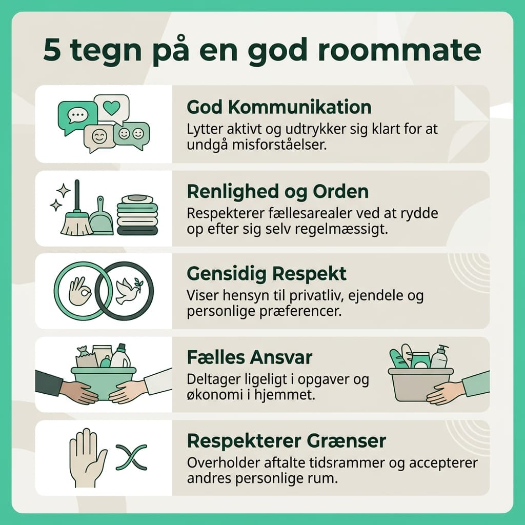 5 tegn på en god roommate